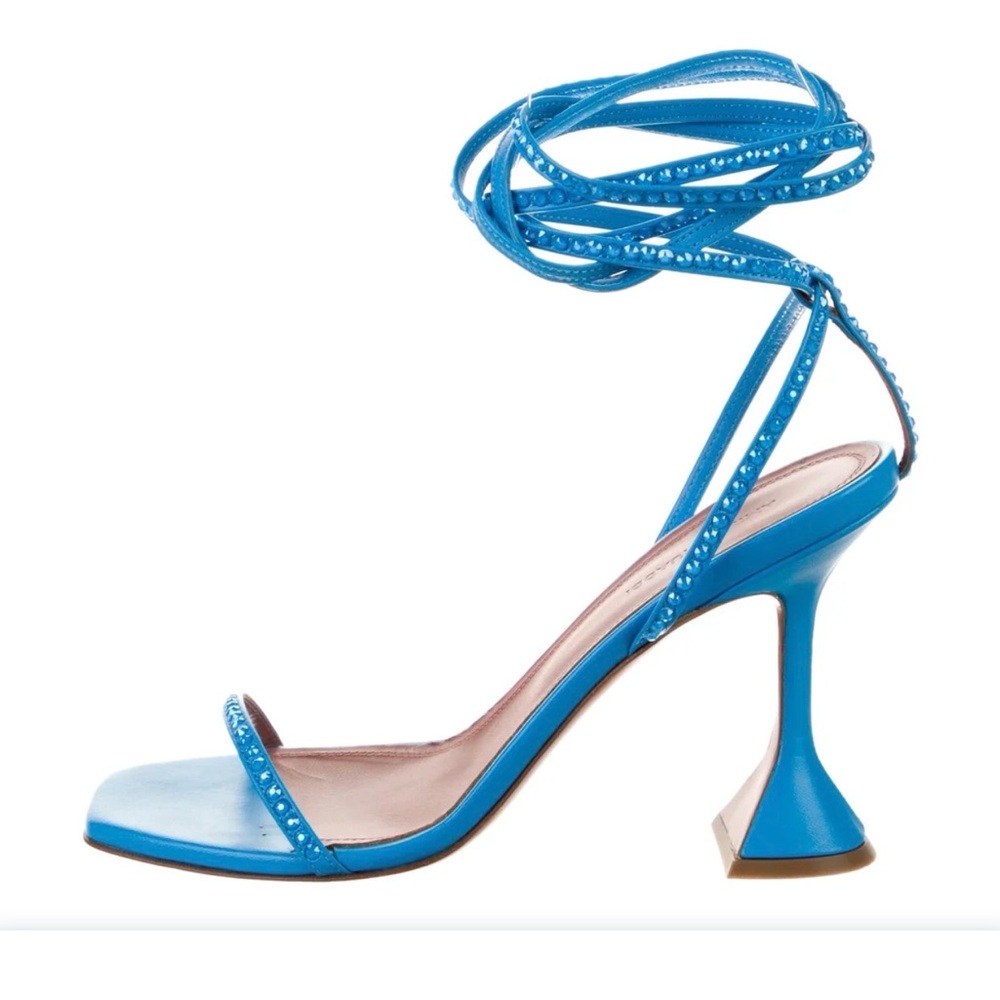 Elegant Blue Strappy Heels